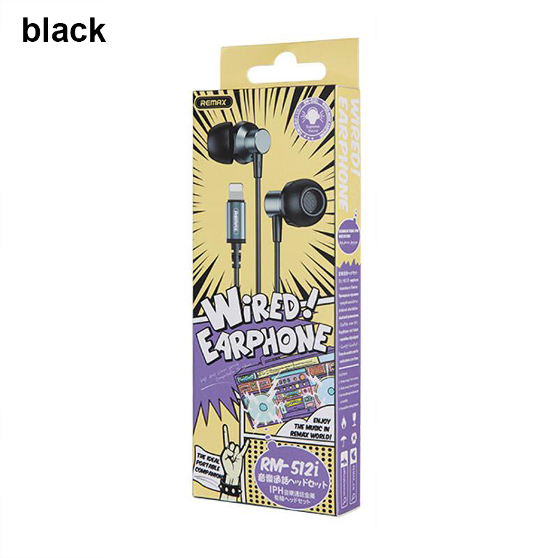 Origineel Voor Iphone Bedrade Oortelefoons Zware Bas In-Ear Hoofdtelefoon Met Microfoon Hifi Stereo Oordopjes Ruisonderdrukking Gamer Headset 2024: Black