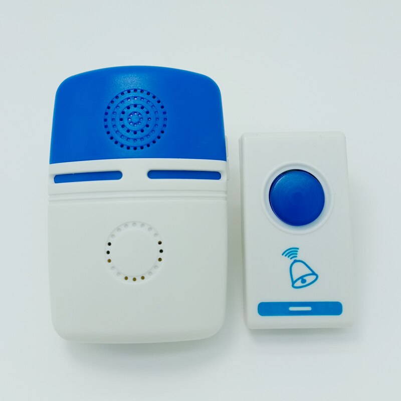 Wireless DoorBell AC DC Powered Loud Door Chime Kit 36 Songs 100m Rang Remote Home Hotel Security Smart Musical Doorbells: blue / EU