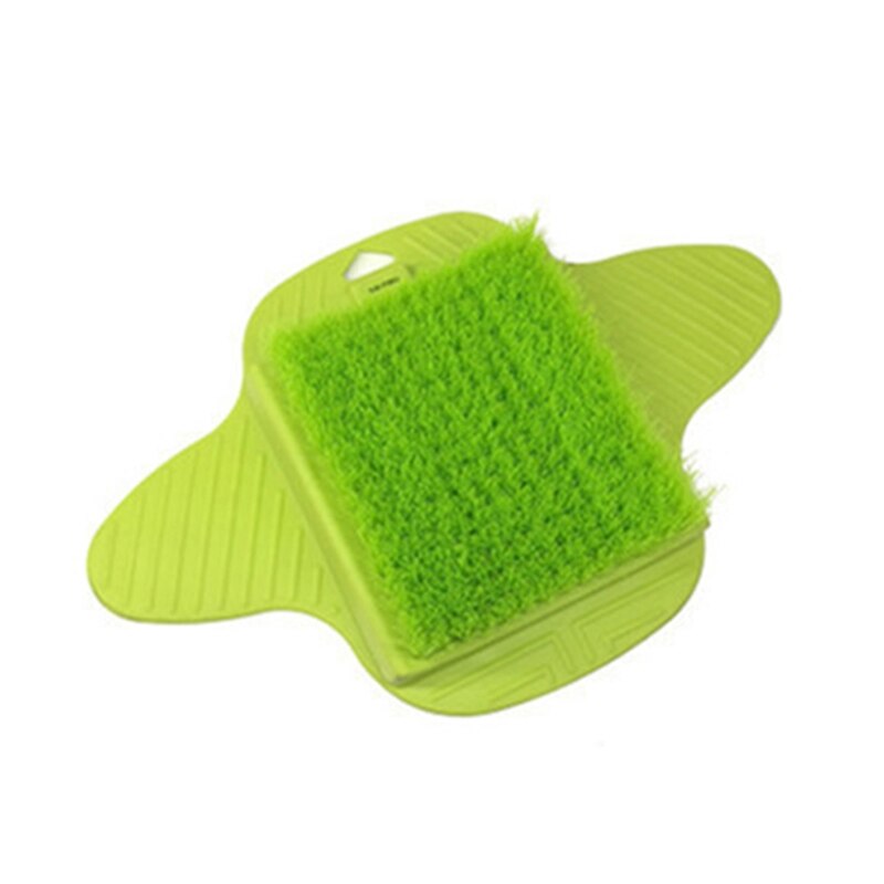Plastic Bath Shower Foot Brush Scrubber Bath Shoe Feet Massage Slippers Brush 28TA: Green