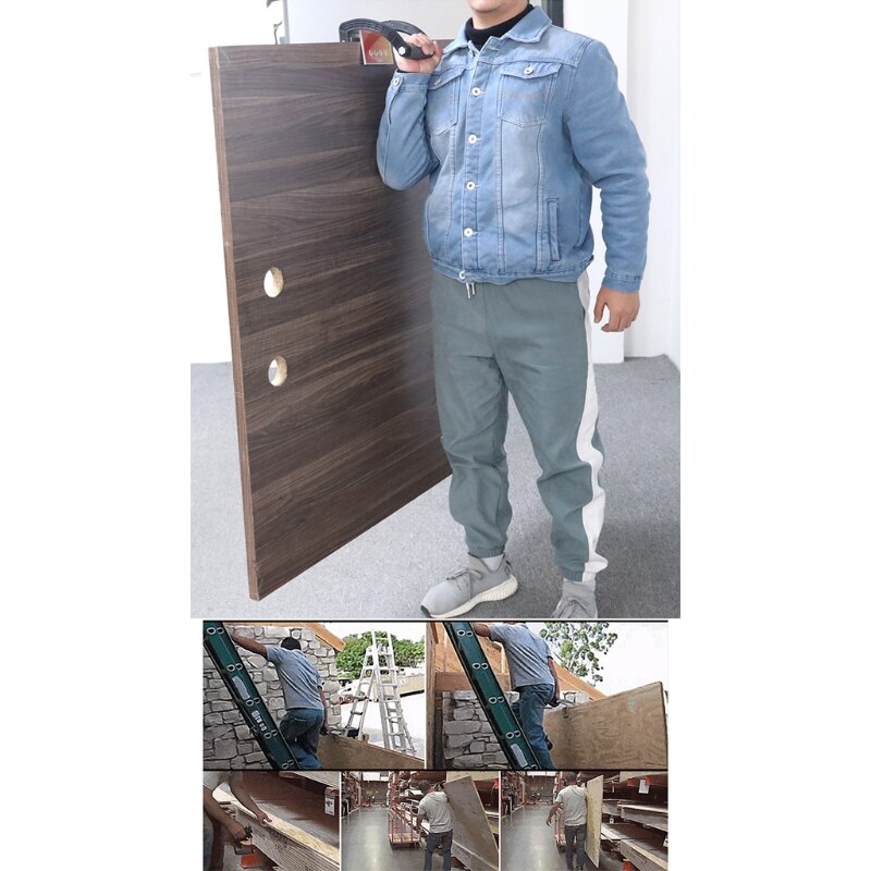 Wooden Handle Wrench Plywood Sheetrock Panel Carrier Heavy Duty Metal Furniture Gripper Sheet Goods Handle Grip Tools