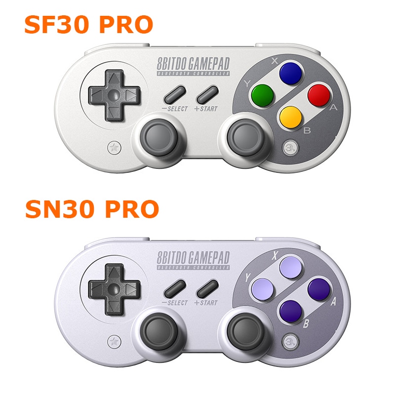 8bitdo – manette de jeu SN/SF30 Pro sans fil Bluetooth, avec vibrations, Joystick, contrôleur pour Nintendo Switch, Windows/MacOS/Android