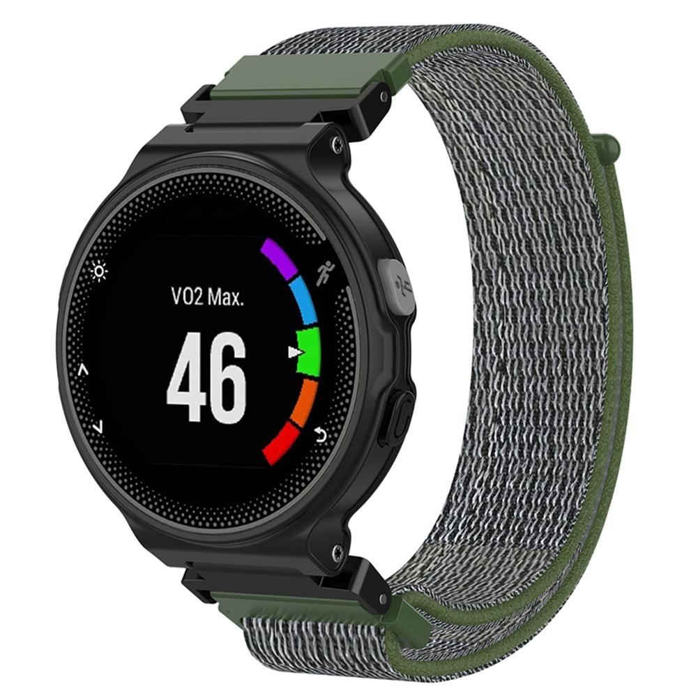 Voor Garmin Forerunner 220 230 235 630 620 735 Smart Horloge Nylon Sport Band Strap Wrist Band Horloge Band: Army Green