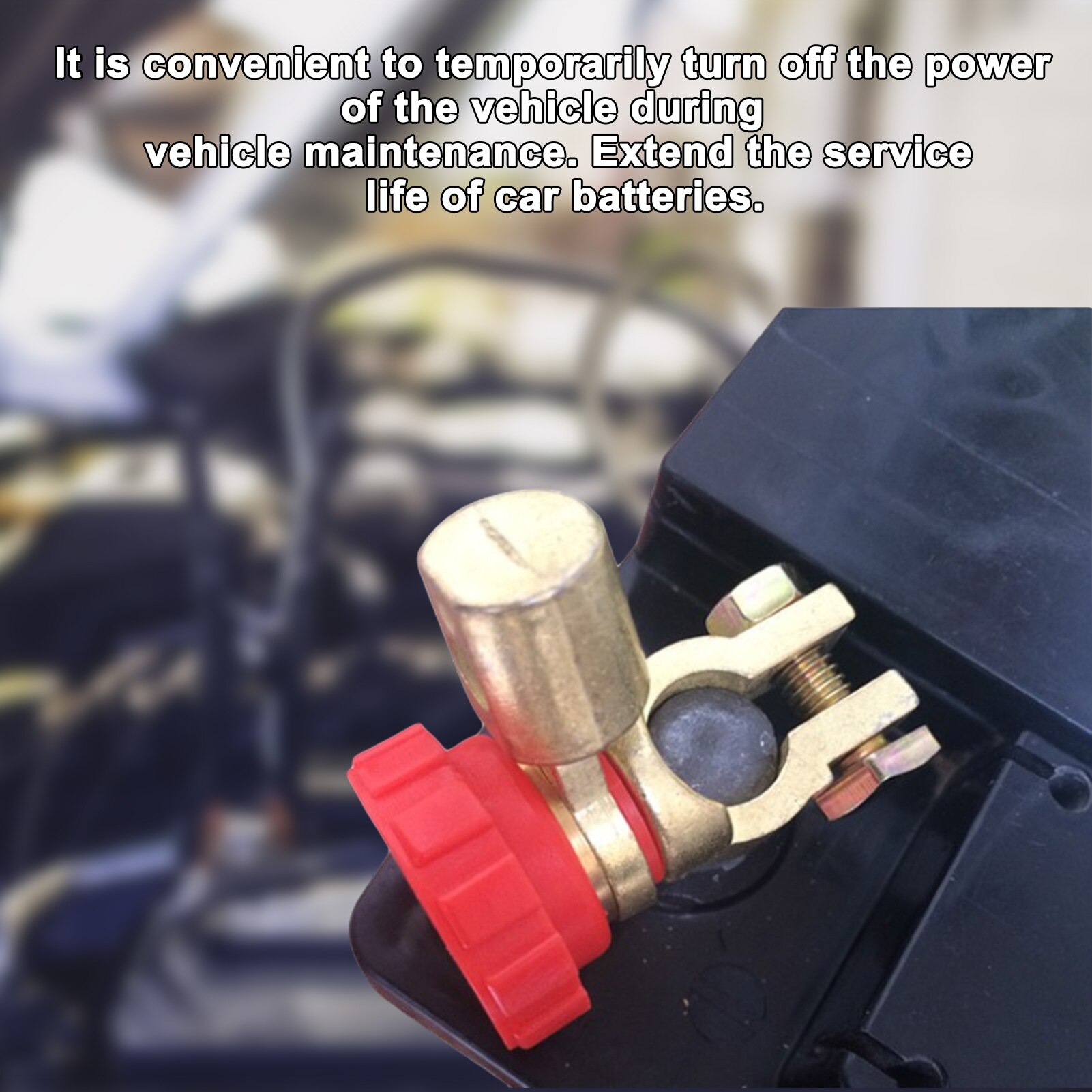 Car Battery Terminals Disconnecting Clamp Negative-Post Switch Quick Release Cut-off Isolator Switch Automobile Parts