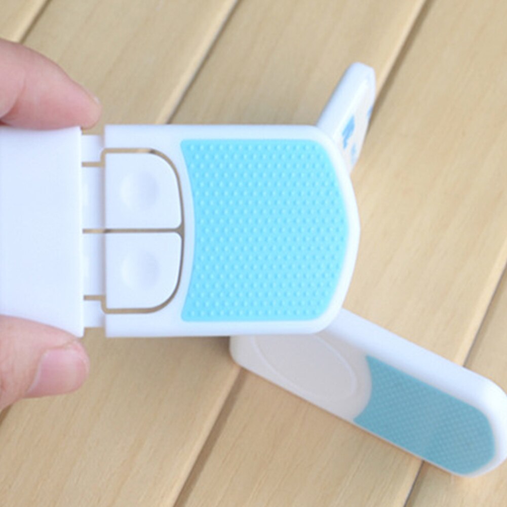 Punch Free Baby Protection Drawers Cabinets Kids Protective Cupboard Right Angle Easy Install Dual Button Safety Lock Childproof
