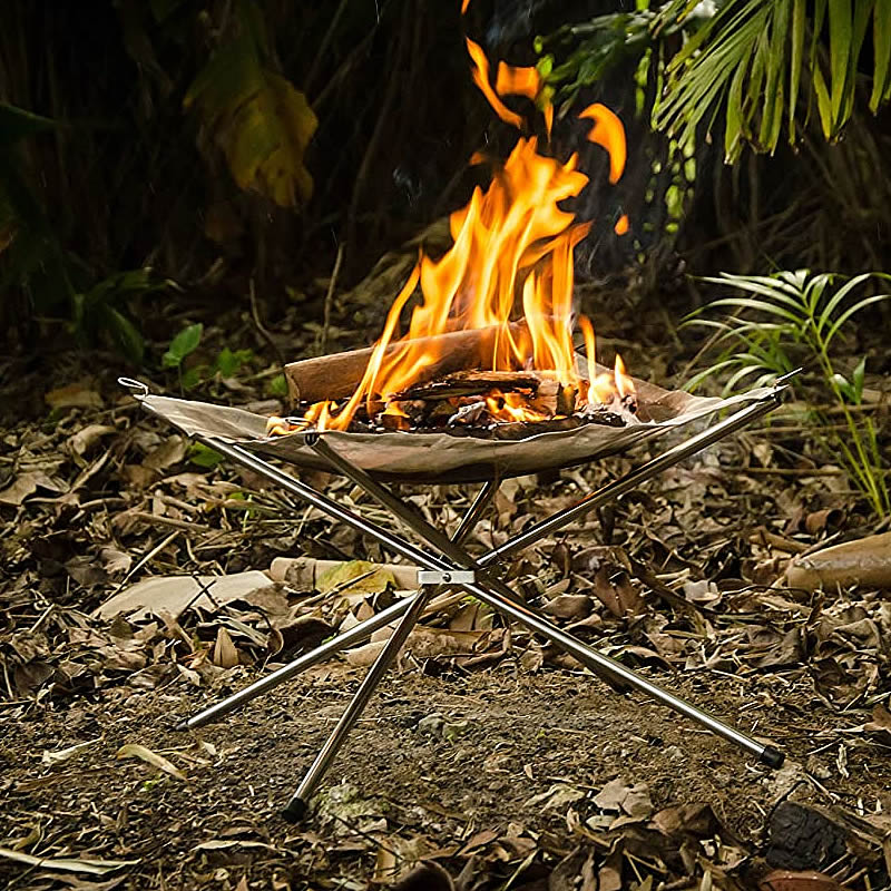 Rejilla para quemar para fogones aligera, chimenea de malla de acero inoxidable para acampar, estufa plegable, parrilla para barbacoa, Patio con red a la parrilla de repuesto