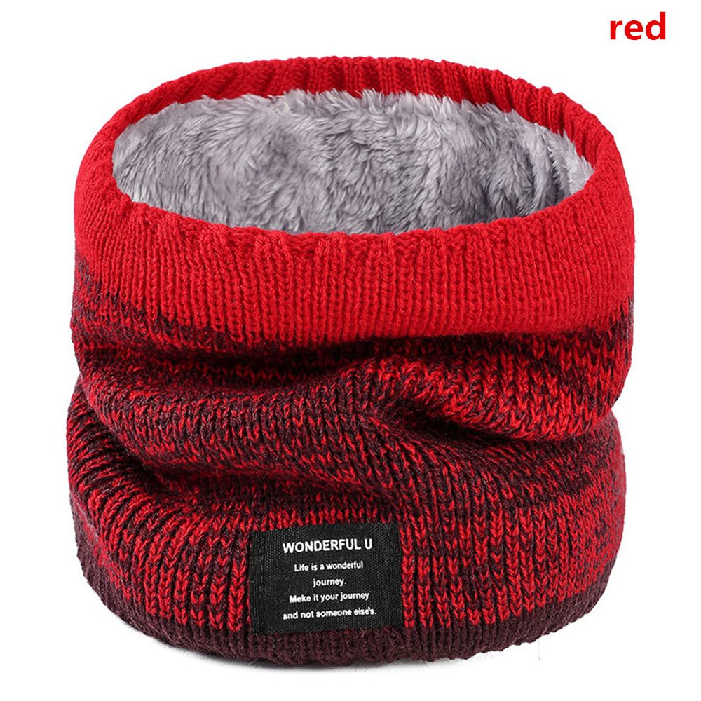 Foulard d&#39;hiver en cachemire épais pour homme et femme, cache-col, Bandana, tricoté, , résistant, masque de Ski, mouchoir: 11 red