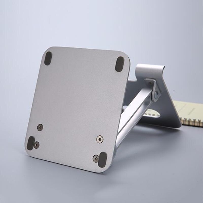 Tablet Phone Stand Holder - Aluminum Alloy - Flexible Adjustment - Foldable - For iPad, iPhone, 4-10 Inch Tablets