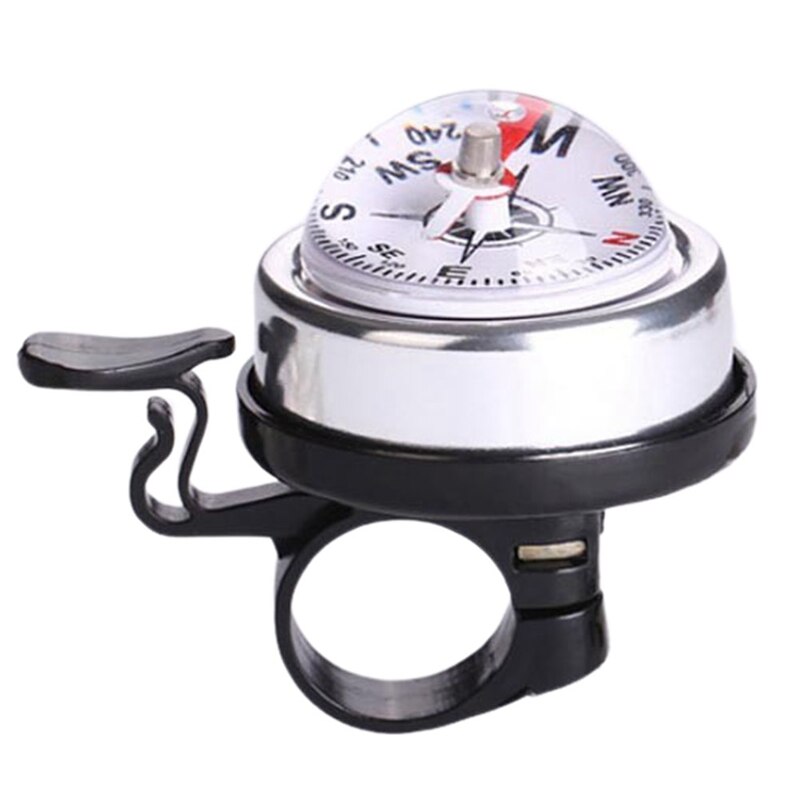 1Pc Aluminum Alloy Bike Bells Cycling Ring Outdoor Mountain Bike Compass Bell Cycling Horn Bicycle Bell With Compass: SV