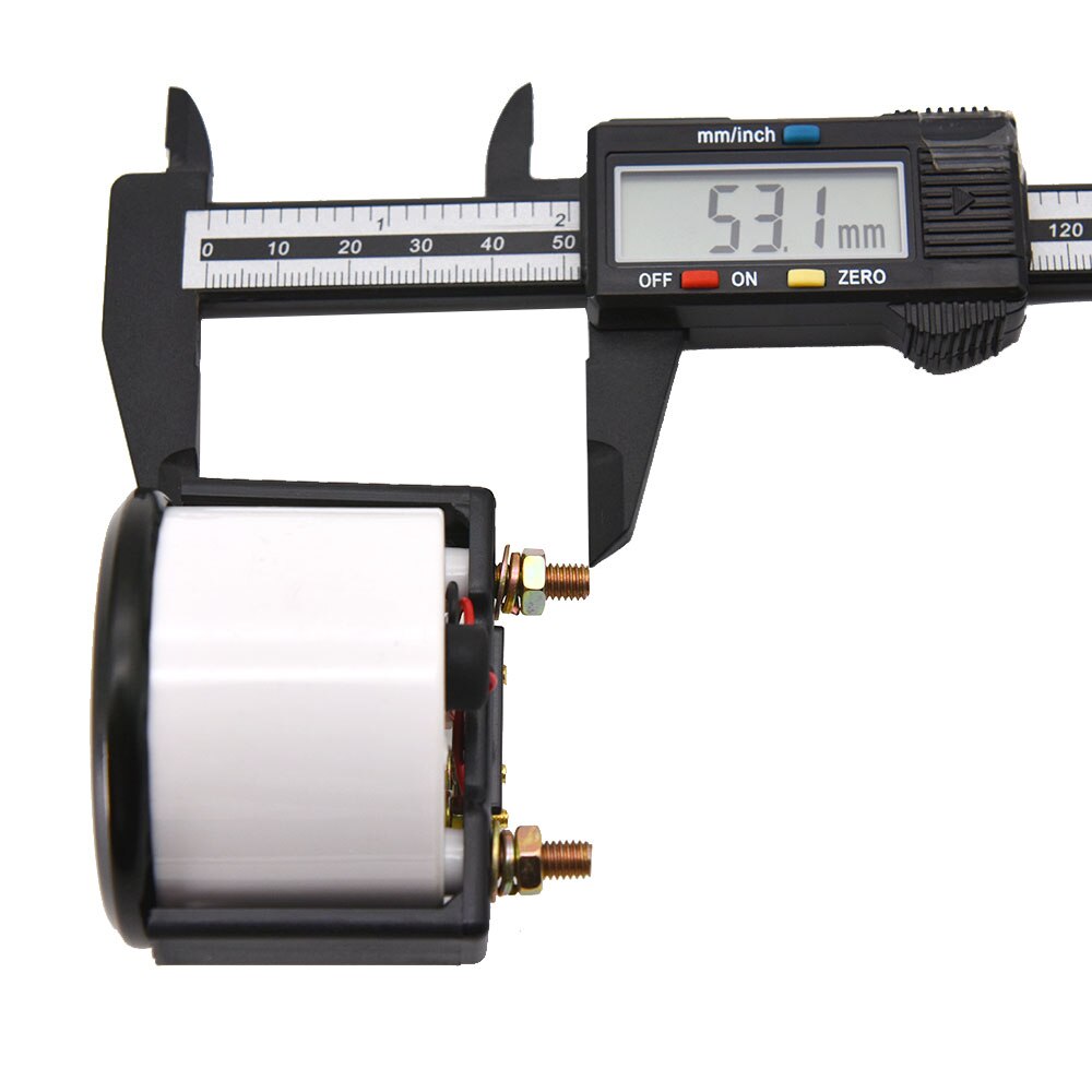 oil gauge 2 " 52mm Fuel Level Gauge Car Meter White LED Light Black Rim Automotive Gauges 12V E-F racing motorcycle parts china