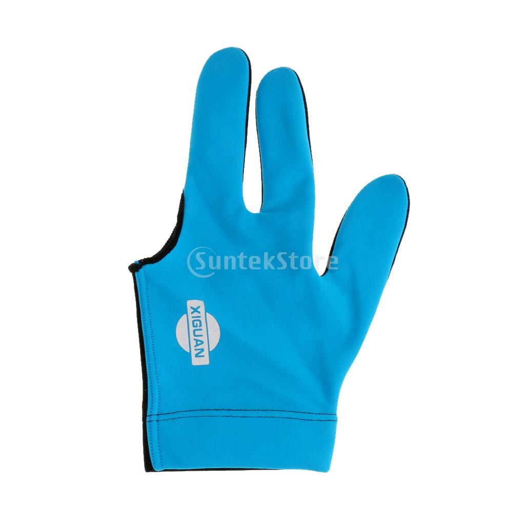 Biljart Pool Shooters Linkerhand 3 Vingers Handschoenen 5 Kleuren Biljart Handschoenen Snooker Handschoenen Biljart Accessoires: Blue