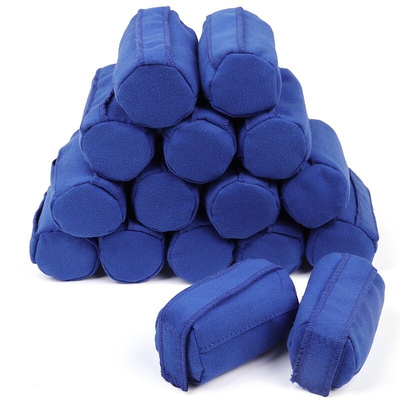 12 pièces bleu profond bigoudis sommeil Styler Kit longs bigoudis de coton bricolage outils de coiffure bleu couleur ic coiffure cheveux de charme