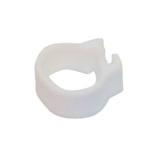 Innen Durchmesser 10mm Kleine Vogel Kunststoff Clip Ring Taube Farbe Fuß Ring 10 Farbe Taube Wachtel Baby Vogel Liefert 100 stück: White