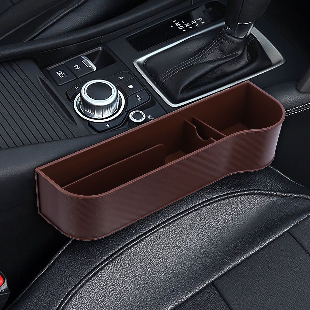 2pcs Durable Plastic Simple Practical Storage Car Seat Box for Man Woman