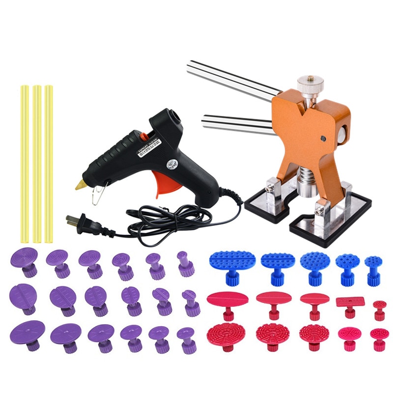 PDR Tools Auto Body Paintless Dent Repair Dent Lifter with Glue Gun Tool PDR for Car Motorcycle Refrigerator Washing Machine