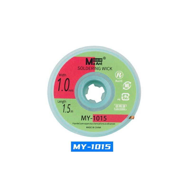 Ma-Ant Pure Copper Wire Plus Chemical Formula Precision Braid Solder Wire With Fast soldering/Low Residue For BGA Solder Repair