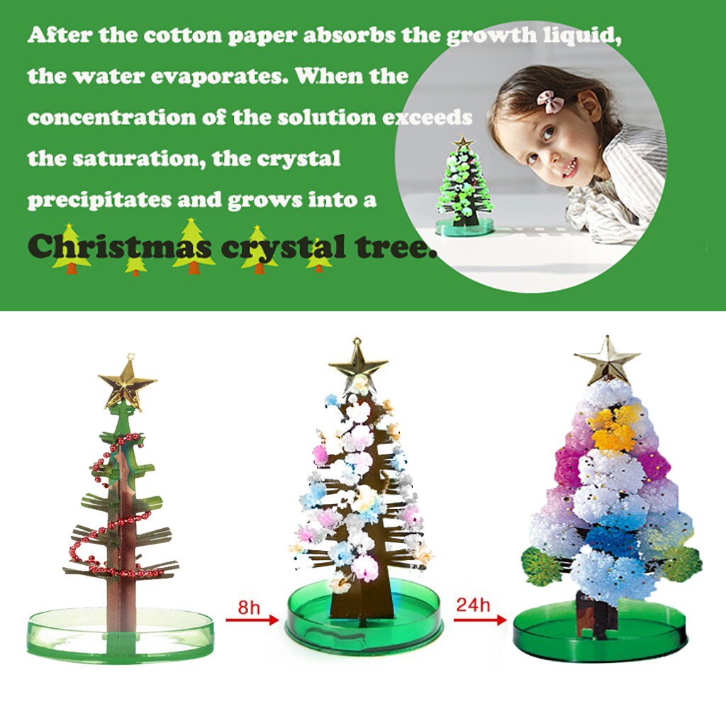 2 Sets Magische Boom Kerstcadeau Papier Boom Magic Groei Boom Speelgoed Jongen Meisje Kerstcadeau Blossom Tree Thuis decoratie