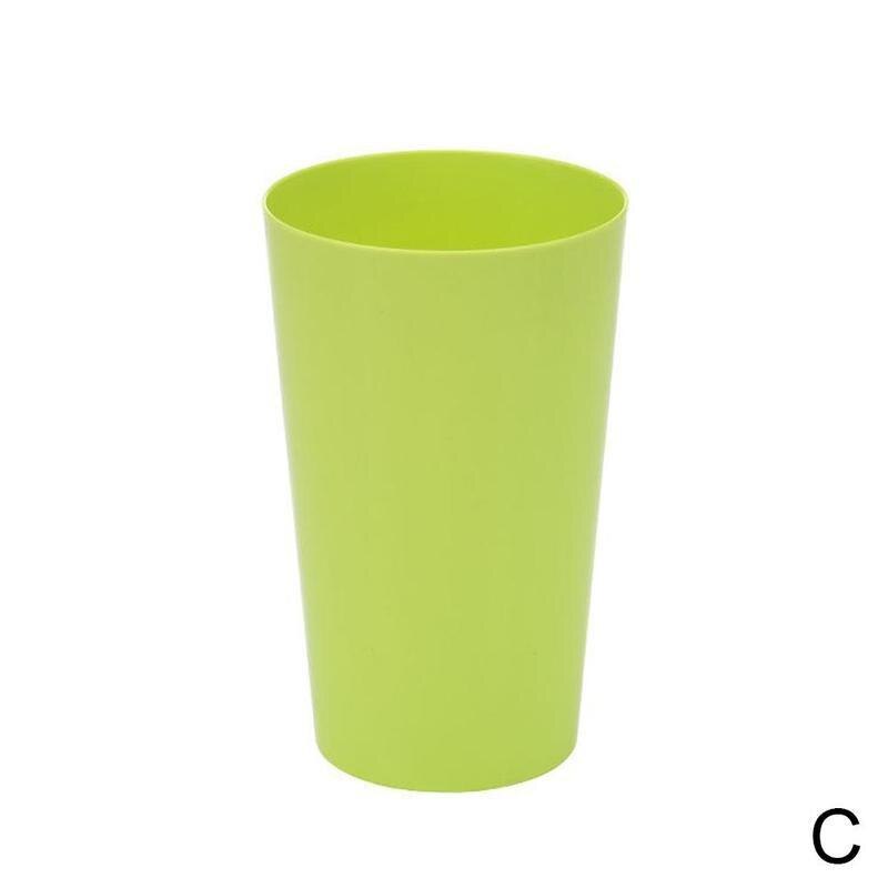 Wide-mouth Cup Picnic Tourism Plastic Cups Mug Candy Color Cup Cups W4N6 Drinking Water Battle Kids Children Plastic R3R1: C