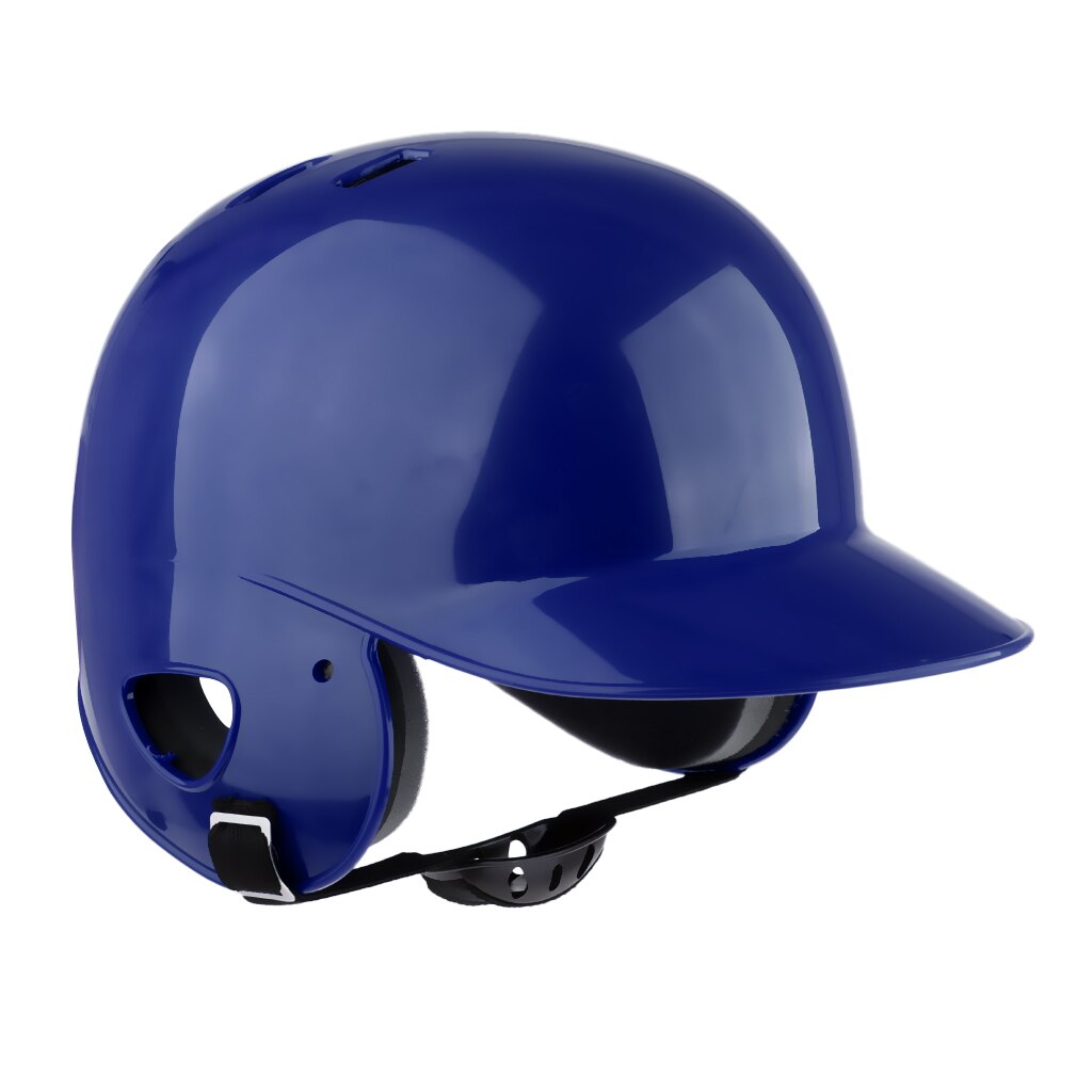Baseball softball cather hjelm dobbelt skød batting hjelm: Blå
