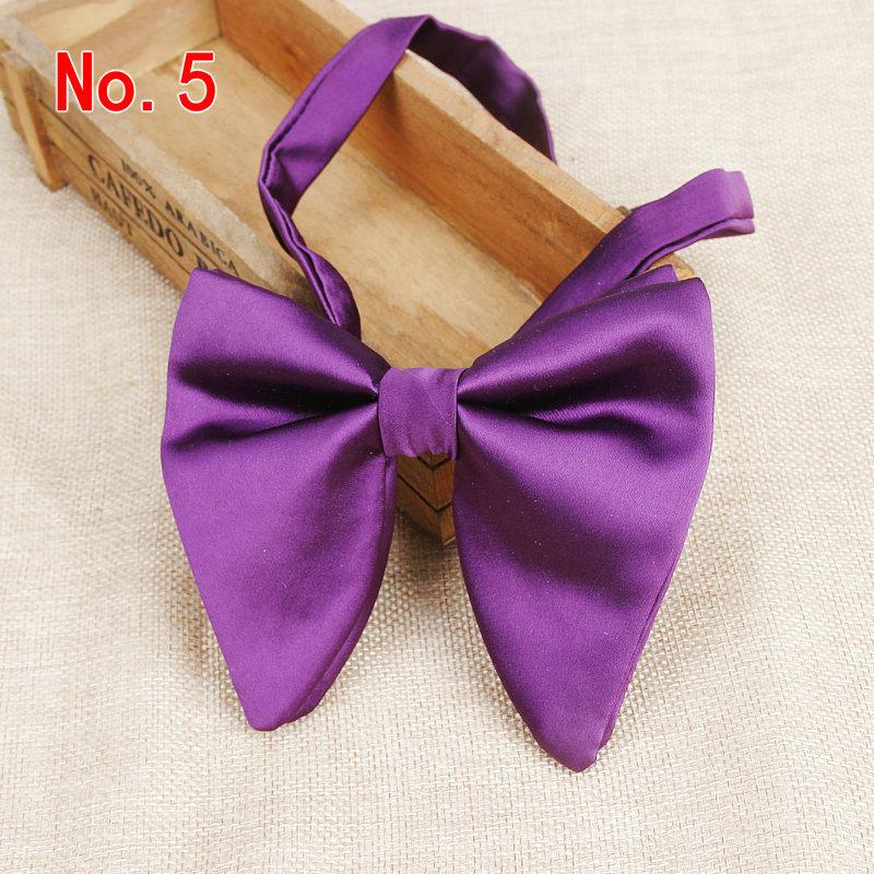 Men's Big Suits Red Navy Bow Ties For Man Wedding Solid Woven Bowknot Butterfly Tie 9colors: 5