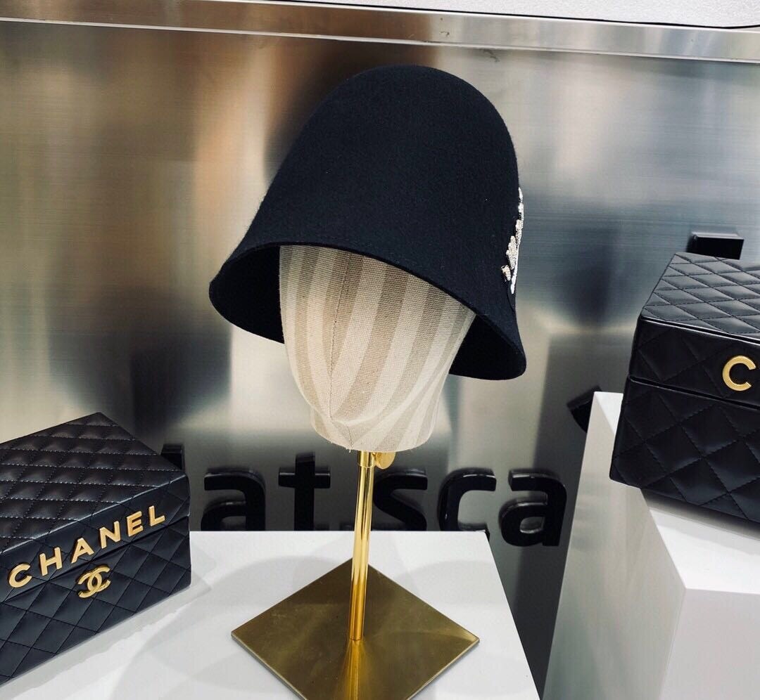 Mode Diamant Vrouwen Hoeden Nette Rand Winter Emmer Cloche Hoed Vilt Cone Kap Hoedenzaak Fascinators Block Base 100% Wol