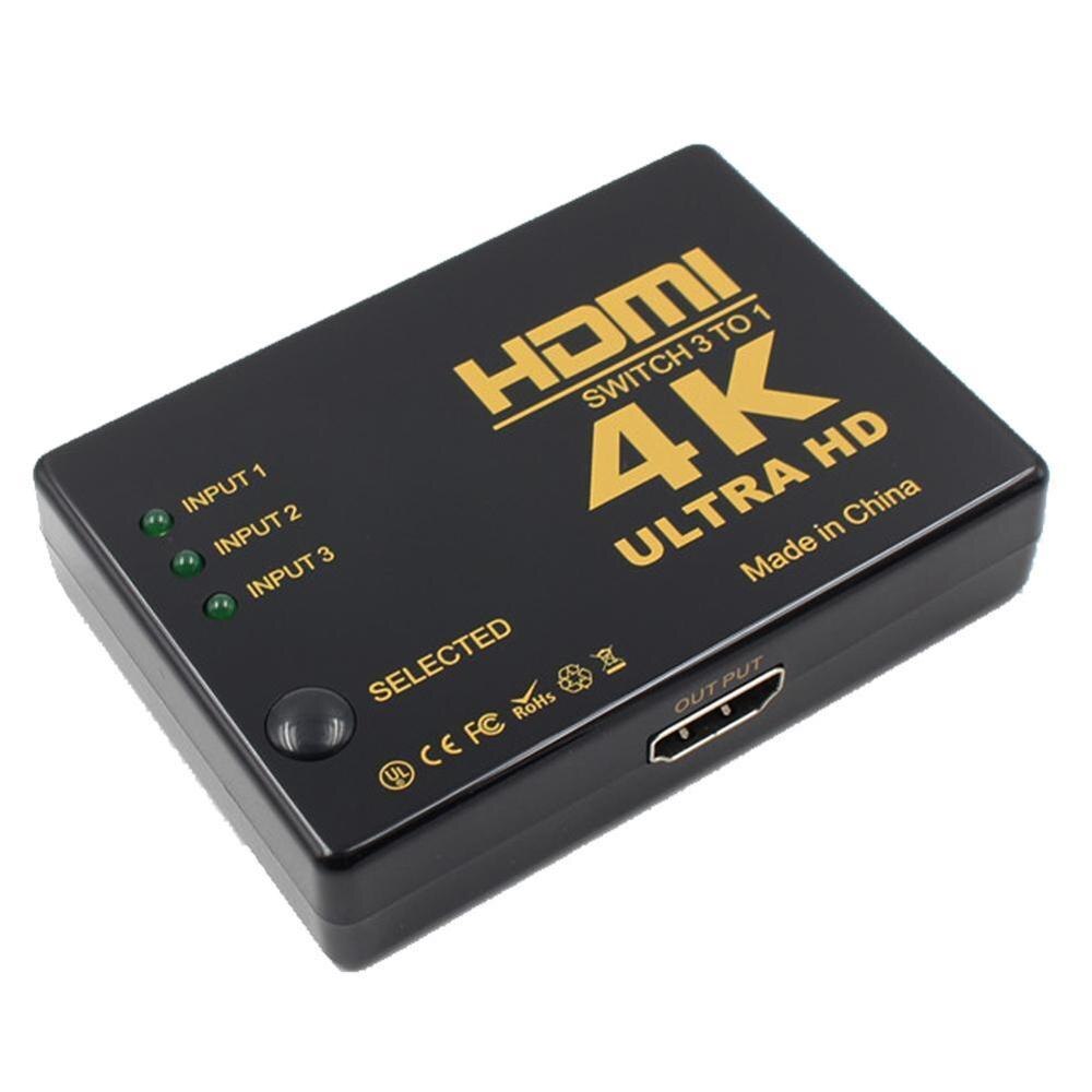 1080P 4K*2K HDMI Video Switch Switcher HDMI Splitter output PS4 3 HDTV For DVD Hub 1 PS3 Port input F2Y7: Default Title