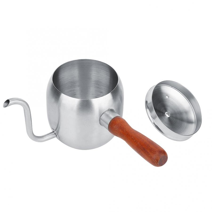 Household 500ml Teapot Long Spout Electrica Kettle Coffe Cafetera Coffee Machine Stainless Steel Coffee Pot Coffee Drip Kettle