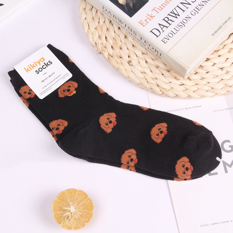 AGRIMONY Doos met sokken met grappige donut en ijs - grappige cadeaus voor vrouwen, tienermeisjes - nieuwigheid, schattige katoenen sokken voor Valentijns-, Kerstmis-, verjaardagscadeaus, Medium-Large