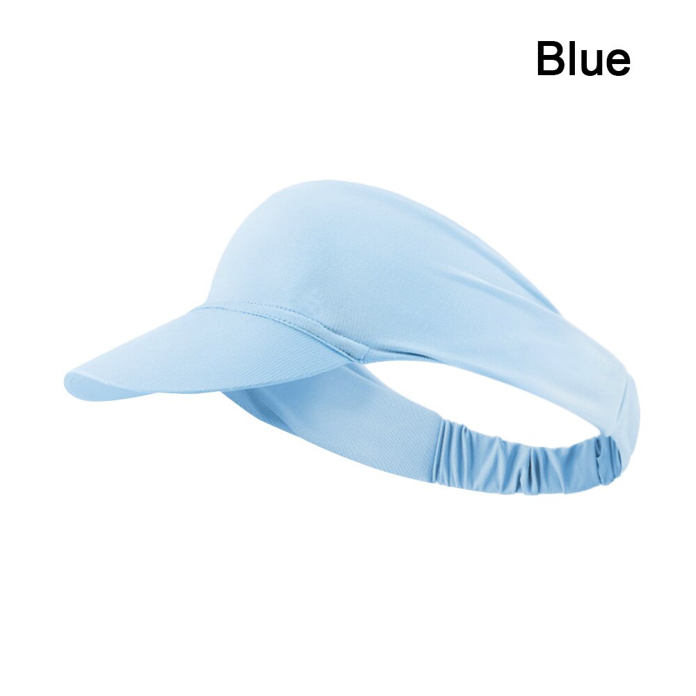 Adjustable Quick Dry Golf Tennis Hat Sun Visor Sports Hat Women Men Lightweight Tie Dye Visor Portable Outdoor Sunscreen Hat: blue