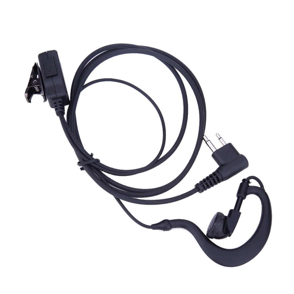 1m Luft schlauch Ohrhörer Headset für Walkie Talkie 2-poliger Ohr haken Ohrhörer Ersatz für Motorola CB Radio CP88 CP040 CP100 CP110