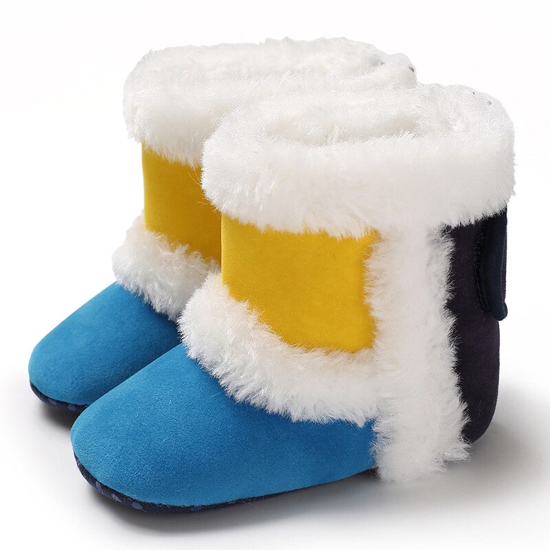 Baby Baby Meisje Laarzen Crib Snowboots Baby Schoenen Peuter Warm Winter Baby Laarzen Meisje Schoenen Pasgeboren Snekers: blue / 13-18 months