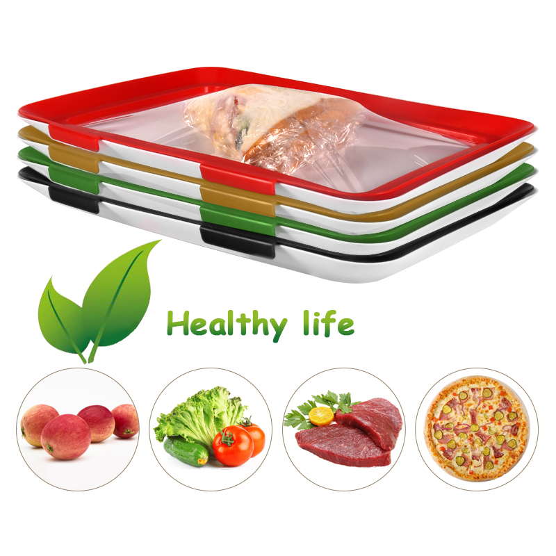 Food Preservation Tray Fresh Keeping Fruit And Dishes Reusable Food Spacer Elastic Food Storage Container