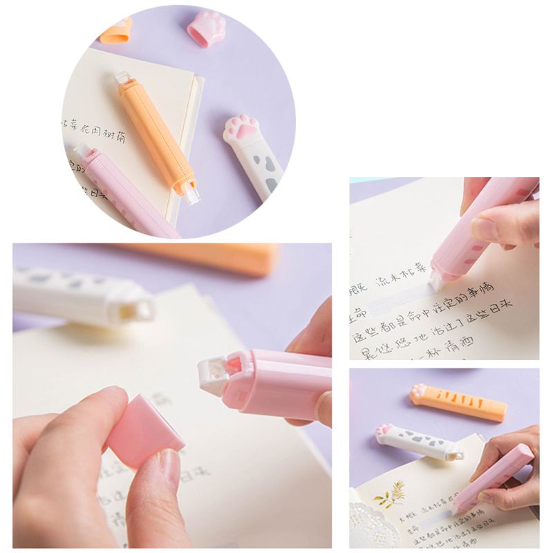 4 Pcs/pack Roller Tape Mini Double Sided Adhesive Glue Dot Liner Petit  Disposable For Diy