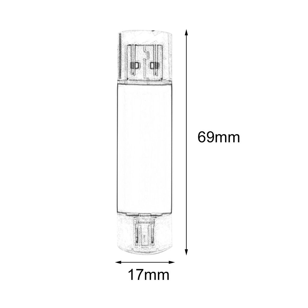 Kompakte Größe Universal OTG Handy USB-Stick Aluminium Legierung Smartphone OTG USB Stift Pendrives U Disk