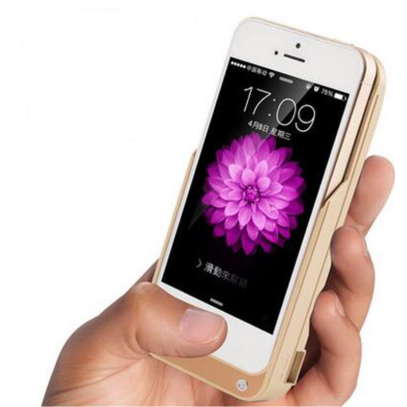 For iPhone 5 5S SE Phone Battery Case 4200mAh Portable External Battery Charger Cases For iPhone 5 5S SE