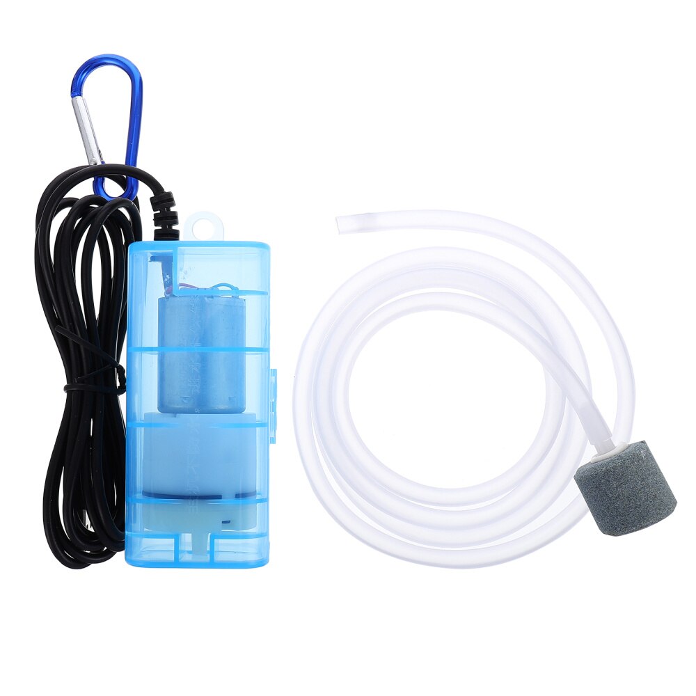 1Pc Duurzaam Mini Aquarium Beluchter Aquarium Pomp Voor Thuis Aquarium: Blue