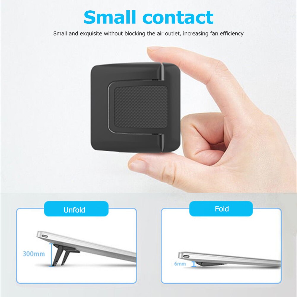 1 Pair Laptop Holder Notebook Stands Universal Invisible Laptop Stands Plastic Mini Desktop Notebook Holders