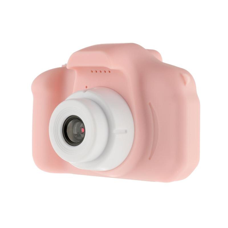 Mini cámara Digital recargable con pantalla HD de 1080P para niños, cámara de dibujos animados para exteriores, accesorios de fotografía para cumpleaños: pink