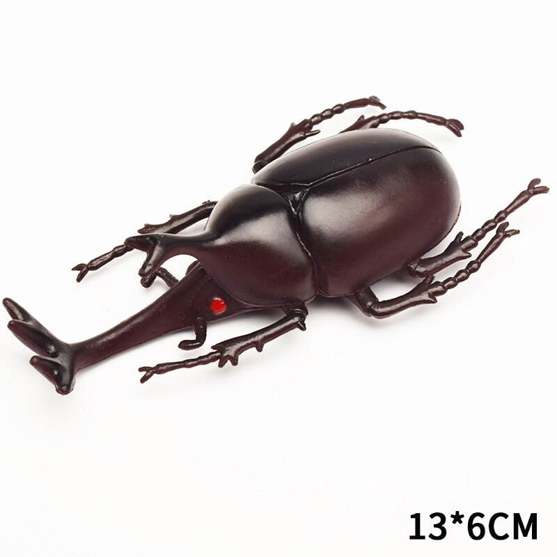 Escarabajo de juguete de simulación de 6 estilos, 13cm, modelo realista, juguete de simulación de insecto, ayuda en Enseñanza de guardería, colección de juguetes para niños, vestido: 2