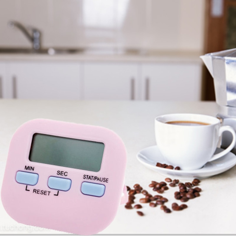 1Pcs Lcd Digitale Keuken Countdown Timer Grote Magnetische Stopwatch Alarm Met Stand Kookwekker Praktische Koken Wekker