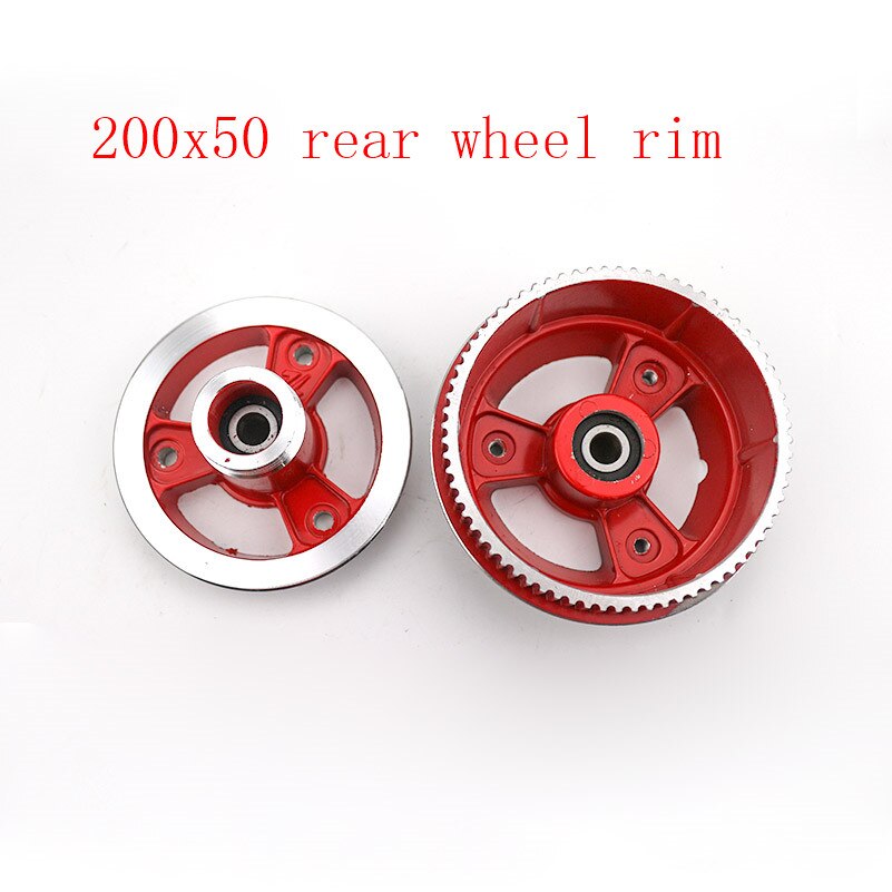Good 200x50 rim Front or rear Wheel Rim Aluminium Wheel Hub fit Scooter with Wheel Axle Scooter Parts 200*50: rear wheel hub