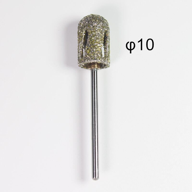 Pedicure Drill Bits Diamond Drill Bit Rotary Burr Foot Callus Cuticle Remove Grinding Clean Manicure Tools Feet Care Accessories: 10mm