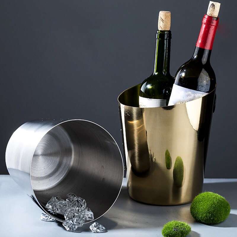Wiaderko na szampana ze stali nierdzewnej wiadro robić piwa domowego bar KTV komercyjne wiaderko z lodem wino i wiaderko na wino