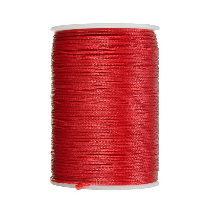 Duurzaam 1 ST 78 Meter 0.8mm Lederen Gewaxt Draad Koord voor DIY Handwerk Tool Hand Polyester Stiksels Draad Multicolor