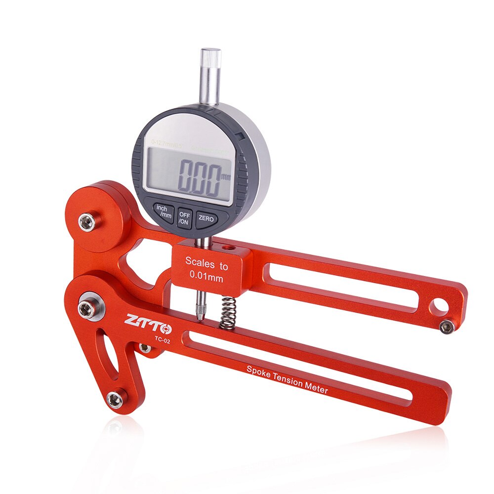 Fiets Spaken Spanning Checker Meter Tool Elektronische Spoke Tool Hoge Precisie Betrouwbare Mechanische Instrument Nauwkeurige Stabiele: TC02 Red E