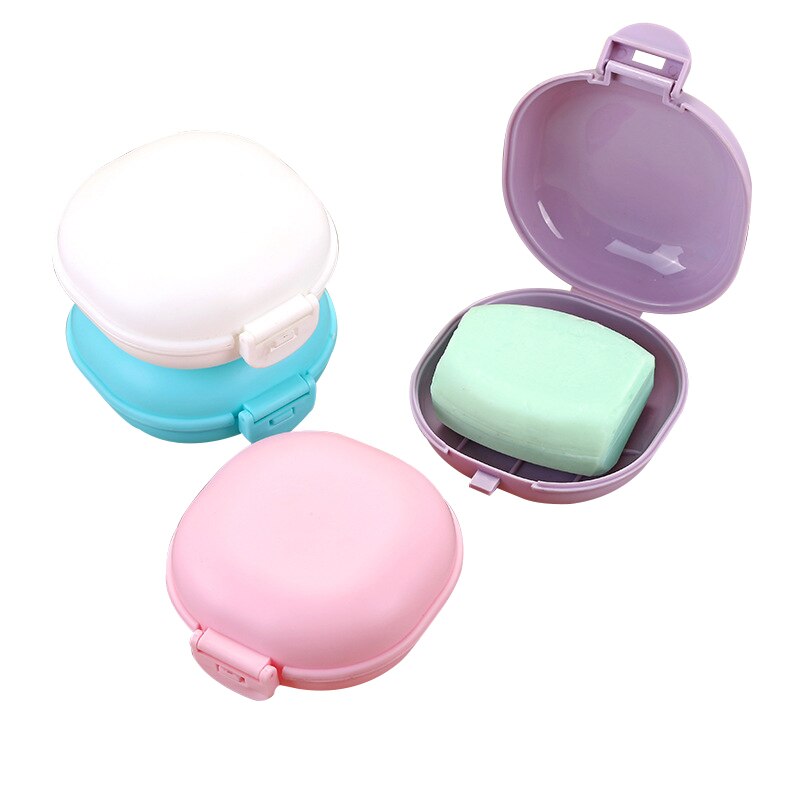 Nowy przenośny okrągłe pudełko na mydło przyjazne dla środowiska PP wodoodporna zamknięte pudełko na mydło narzędzia łazienkowe mydelniczka pojemnik