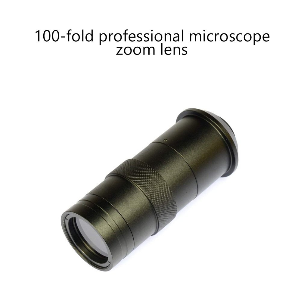 100X Digital Industrial Microscope Camera BNC AV TV Video Zoom C-mount Lens Zoom Eyepiece Magnifier Lens Macro Lens