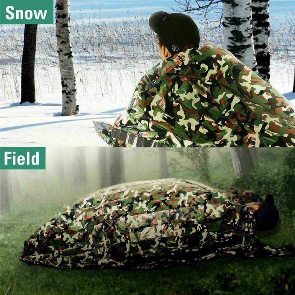 Ultralight Portable Camping Sleeping Bag Waterproof Camouflage Outdoor Emergency Sleeping Bag Camping Travel Hiking