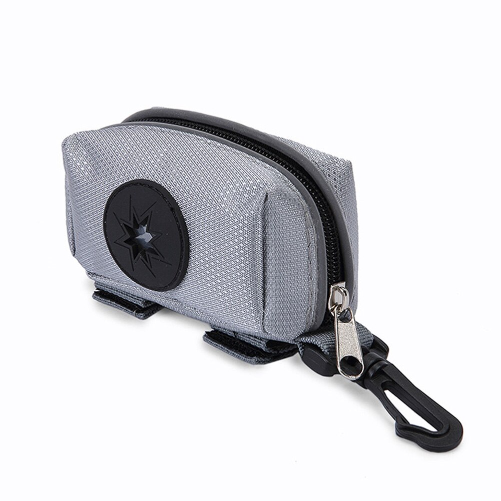 Pet Dog Poo Bags Poops Waste Bag Disposable Pouch Holder with Hasp for Walking Travel J2Y: Gray