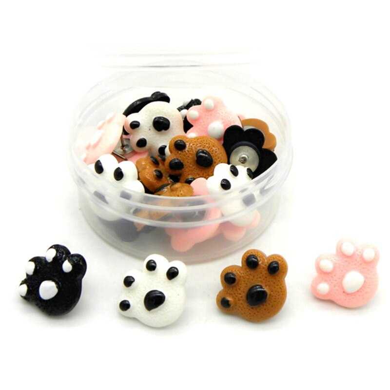 Tablero de corcho de 25 uds., bonitos chinchetas, clavos de tachuelas de plástico decorativas, Pin de pared de fotos para oficina