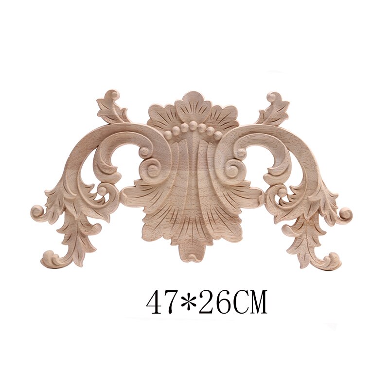 Ensemble de meubles sculpture sur bois européenne | Coin, porte-fleur, fleur sculptée Fine et bois massif, adhésif moderne